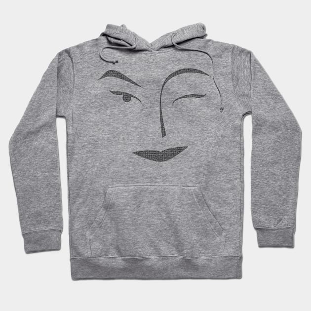 Natural beauty wink Hoodie by RF design